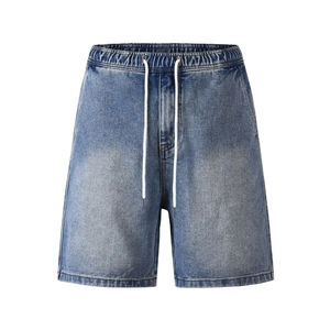 Shorts en jean pour hommes, streetwear, vintage, baggy, amples, shorts de travail, nouveau style, mode, demi-pantalons, jorts, nouveau design - Product Image 4