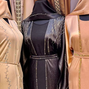 2024 Dubai Abaya Beautiful Black Colour Muslim Traditional Abaya Hand Work Kaftan Traditional <b>Islamic</b> <b>Clothing</b> for Women - Product Image 1