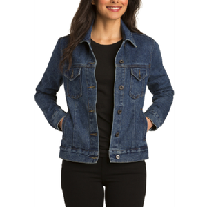 Top qualité Denim veste femmes revers à manches longues trou gland droit Denim haut automne Vintage décontracté Streetwear manteau dames - Product Image 3
