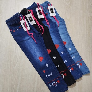 Pantalon d'été en coton pour filles, jeans denim, Bangladesh, surplus, vêtements pour enfants, vente en gros - Product Image 5