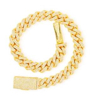 Bracelet de luxe en argent 925 pour homme avec breloque en moissanite, style hip-hop glacé, fermoir boîte, rangement gratuit - Product Image 4