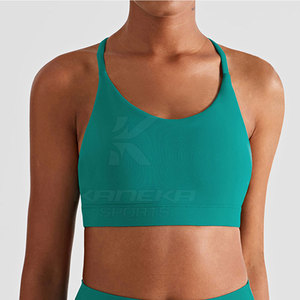 Women's Workout Sports <b>Bra</b> Breathable Front Logo Eco-Friendly Quick Dry <b>Stretch</b> Fit for Yoga Training & Everyday Sports - Product Image 2