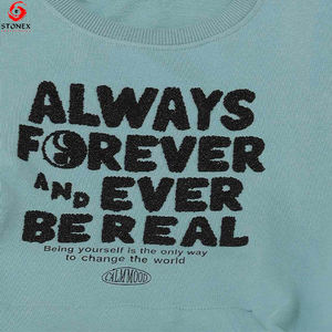 Jersey OEM de alta calidad liso teñido felpa cuello redondo algodón personalizado cuello redondo sudadera para venta al por mayor - Product Image 4