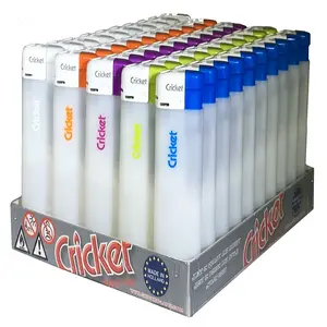 Briquet de cricket jetable/rechargeable coloré en gros à vendre