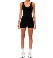 Tank Top Olahraga Warna Solid Lembut Pakaian Fitness Yoga Gym Wanita Tank Top Warna Solid Berwarna Solid  Vest Elastis
