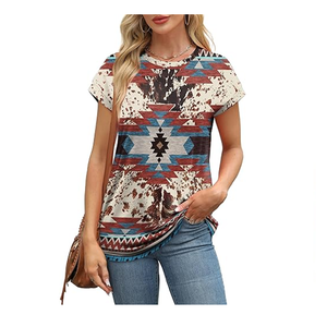 Top occidental para mujer hecho de material suave para que te sientas cómoda 100% poliéster - Product Image 3