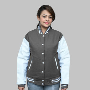 Veste Letterman à manches en cuir et en laine personnalisée de haute qualité meilleure vente de veste universitaire pour homme au prix d'usine - Product Image 1