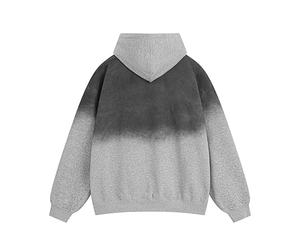 Custom Acid Wash <b>Hoodie</b> Manufacturers Custom <b>Purple</b> Gradient Drop Shoulder Hoodies <b>Men</b> Oversized Acid Washed <b>Hoodie</b> - Product Image 2