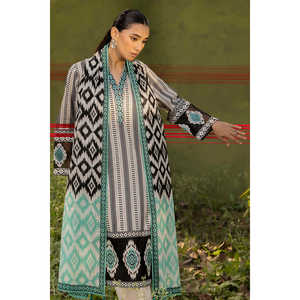 Traje de 3 Piezas para Mujer con Estampado Floral y Cuello y Borde Bordados CL-52614 - Product Image 6