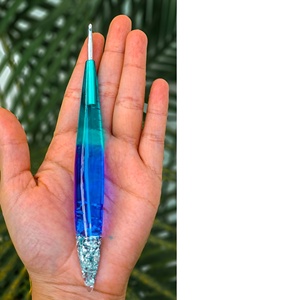 ชุดตะขอถักโครเชต์ไม้แกะ13ชิ้นชุดถักโครเชต์ตามหลักสรีรศาสตร์มือหมุนตามธรรมชาติ - Product Image 4