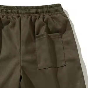 Short de lavage à l'acide de broderie d'impression de bouffée en détresse Baggy de Terry français pour les hommes confortables - Product Image 2