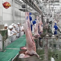 Ligne d'abattage de chèvres et de moutons certifiée CE ISO Halal, machines d'abattage, machine à découper les agneaux, usine de transformation du mouton