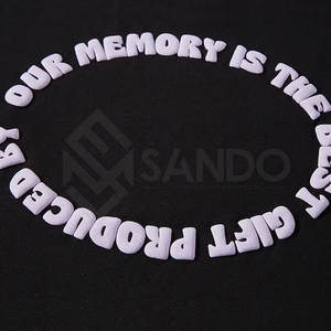 เสื้อยืดผ้าฝ้าย100% พิมพ์ลายพัฟแขนสั้นสำหรับผู้ชาย - Product Image 5