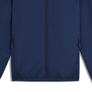 Personnalisable marine solide tissé toile fermeture à glissière hiver extérieur à capuche doudoune respirant coupe-vent Anti-UV confortable - Product Image 3