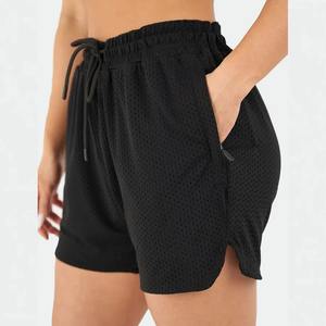กางเกงขาสั้นผ้าตาข่ายสำหรับผู้หญิงกางเกงขาสั้นสำหรับเล่นฟิตเนสขาสั้นออกกำลังกายเล่นโยคะผ้าตาข่ายผ้ายืดทนทาน - Product Image 3