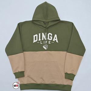 เสื้อฮู้ดผ้าฟลีซผ้าฝ้ายพิมพ์ลาย2โทนสีแบบพรีเมียมปักลายสำหรับฤดูหนาว - Product Image 2