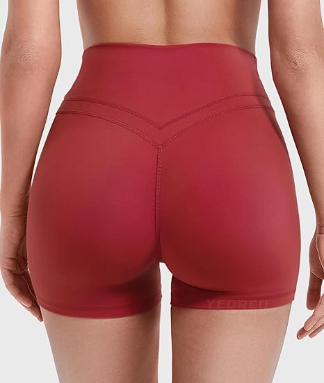 LULUL3M_ON Lined shorts Women with Pockets -Warm Winter Yoga Pants for Women Thermal Running Workout Leggings