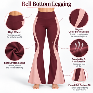 Premium Bell Bottom <b>Legging</b> Features Soft Fabric Flexible Performance And Stylish <b>Flared</b> Design For Yoga Workout And Lifestyle - Product Image 6