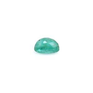 Pierre précieuse synthétique de 2,89 carats, taille émeraude, couleur verte, hauteur 8 mm, créée en laboratoire et traitée thermiquement - Product Image 3