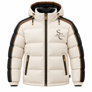 Vente en gros de vestes en nylon rembourrées Shahzaib pour hommes, imperméables, respirantes, à capuche, pour l'hiver, logo personnalisé OEM - Product Image 1