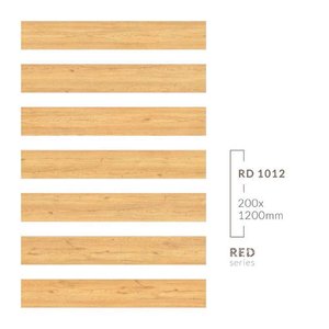 Azulejos de serie de madera de porcelana Premium | 200x1200mm Piso de pared Superficie mate Tablón largo Colección de exportación moderna - Product Image 4