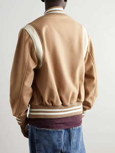 Chaquetas Varsity para Hombre de Diseño Personalizado OEM de Alta Calidad, 100% Algodón, Estilo Urbano, Chaqueta Varsity para Hombre - Product Image 3