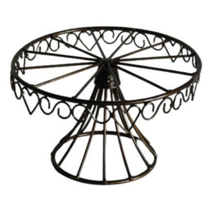 Nuevo Soporte para Tartas de Alambre de Hierro Ecológico con Acabado Negro de un Solo Nivel, Apto para Lavavajillas, para el Hogar, Halloween, Fiestas de Cumpleaños, Decoración de Mesa - Product Image 6