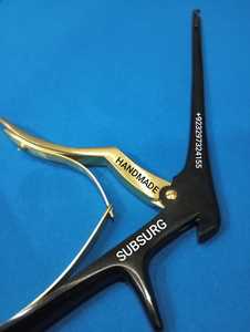 Ferris Smith Kerrison Punch para cirugía ortopédica Instrumento de acero inoxidable hecho a mano de 7 pulgadas Recubierto de negro y oro - Product Image 2