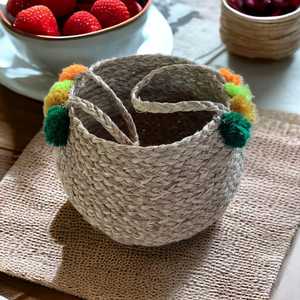 Cesta de hierba Sabai Natural multifuncional, resistente y duradera, superventas, cesta de almacenamiento con asa, cesta de compras de mimbre - Product Image 5