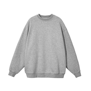 Sweat à capuche surdimensionné de haute qualité pour femmes avec col rond Logo personnalisé manches longues pour printemps et hiver Streetwear - Product Image 1