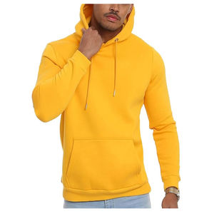 Winter Hooded <b>Sweatshirt</b> and Hoodie Light <b>Grey</b> Anti-Wrinkle Knitted Polyester/Cotton Custom Label - Product Image 4