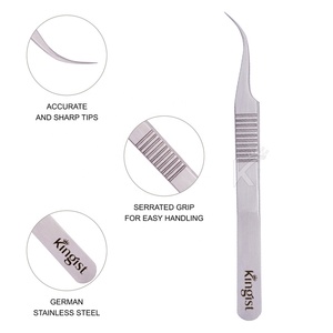 แหนบต่อขนตาคุณภาพสูง ขนาดใหญ่พิเศษ ผลิตจากเหล็กกล้าไร้สนิมเยอรมัน 12 ซม. ผิวซาติน ปลายแหลม - Product Image 3