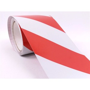 Diamond Grade Red and <b>White</b> Reflective <b>Tape</b> 10 cm X 10 m Prismatic Adhesive Sticker Printable Pmma Material - Product Image 2