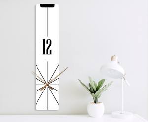 Atractivo y elegante reloj de pared de color blanco único Retro Farmhouse Frame Room Large Metal Unique Gold Art Home Decor - Product Image 3