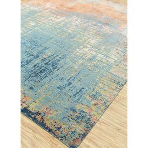 Tapis en laine et soie de bambou noués à la main Kavi Blue, collection Chaos Theory - Esk-9014, 10 mm, tapis abstrait 3D pour salon et couloir - Product Image 2