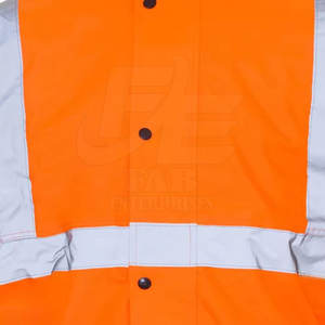 Venta caliente transpirable impermeable Hi Vis chaqueta de seguridad reflectante chaqueta de seguridad de construcción de alta visibilidad para seguridad en el trabajo - Product Image 4