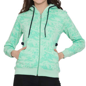 Sudaderas con Capucha de Invierno de Alta Calidad 100% Algodón para Mujer con Cremallera, Tejido Antibolitas y Transpirable - Product Image 1