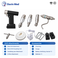 Perceuse osseuse vétérinaire mini orthopédique Davin Med CE ISO pour la fixation des fractures chez le chien et le chat, outil chirurgical électrique pour petits animaux