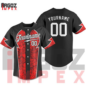 เสื้อเบสบอลระบายอากาศได้ดีเสื้อซอฟต์บอลปักชื่อทีม - Product Image 2