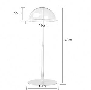 2025 precio de fábrica moderno acrílico transparente sombrero independiente estante de exhibición sombrero de béisbol organizador para tienda de casa para - Product Image 6