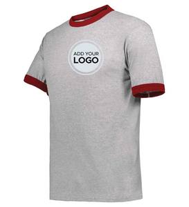 Chemise d'entraînement à séchage rapide pour hommes personnalisé Ringer employé ou personnel T-shirt adulte Poly/coton à manches courtes Ringer T-shirt élégant - Product Image 4