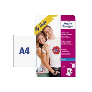 AVERY ZWECKFORM My Design A4 5Bl Papier et film de transfert textile - Product Image 1