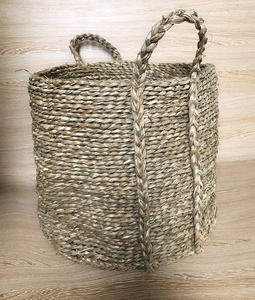 2024 New Design SEAGRASS BASKET Foldable <b>Storage</b> Basket for Home Use Made From <b>Rattan</b> and Bamboo Direct From Vietnam - Product Image 1