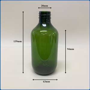 Bouteilles cylindriques vert foncé en plastique PET confortables de 500ml du fabricant du Vietnam pour l'emballage de soins de la peau de shampooing de cosmétiques - Product Image 2