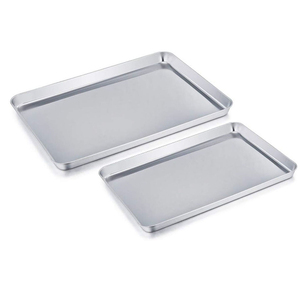 Plaque à biscuits en acier inoxydable pur de haute qualité-Plateau de cuisson professionnel avec finition miroir, non toxique