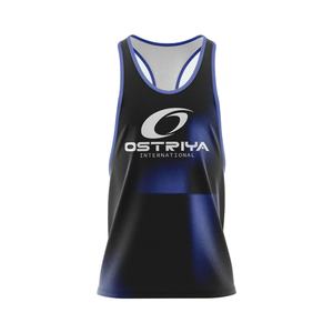 เสื้อกล้ามออกกำลังกายผู้ชาย OEM ผ้าโพลีเอสเตอร์ระบายอากาศ ชุดกีฬา ปรับแต่งได้ เสื้อสายเดี่ยวโชว์กล้าม แนวลำลอง ฟิตเนส เพาะกาย - Product Image 1