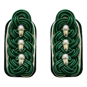 Épaulettes de qualité supérieure brodées à la main, or/argent, épaulettes rigides - Product Image 1