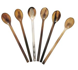 Cuillère en corne de buffle durable et écologique, avec miroir et long manche, idéale pour les cadeaux, surface finie à la main, durable pour une utilisation en cuisine - Product Image 6