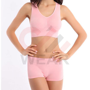 2024 ropa deportiva personalizada para mujer Opción de talla grande conjunto de Yoga de patrón sólido para entrenamiento de gimnasio servicio OEM personalizable - Product Image 4