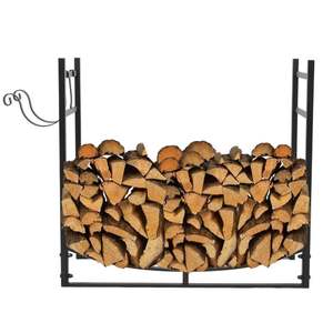 Support en acier fantaisie bûche bois de chauffage support intérieur et extérieur maison jardin stockage décoratif cheminée accessoires - Product Image 6
